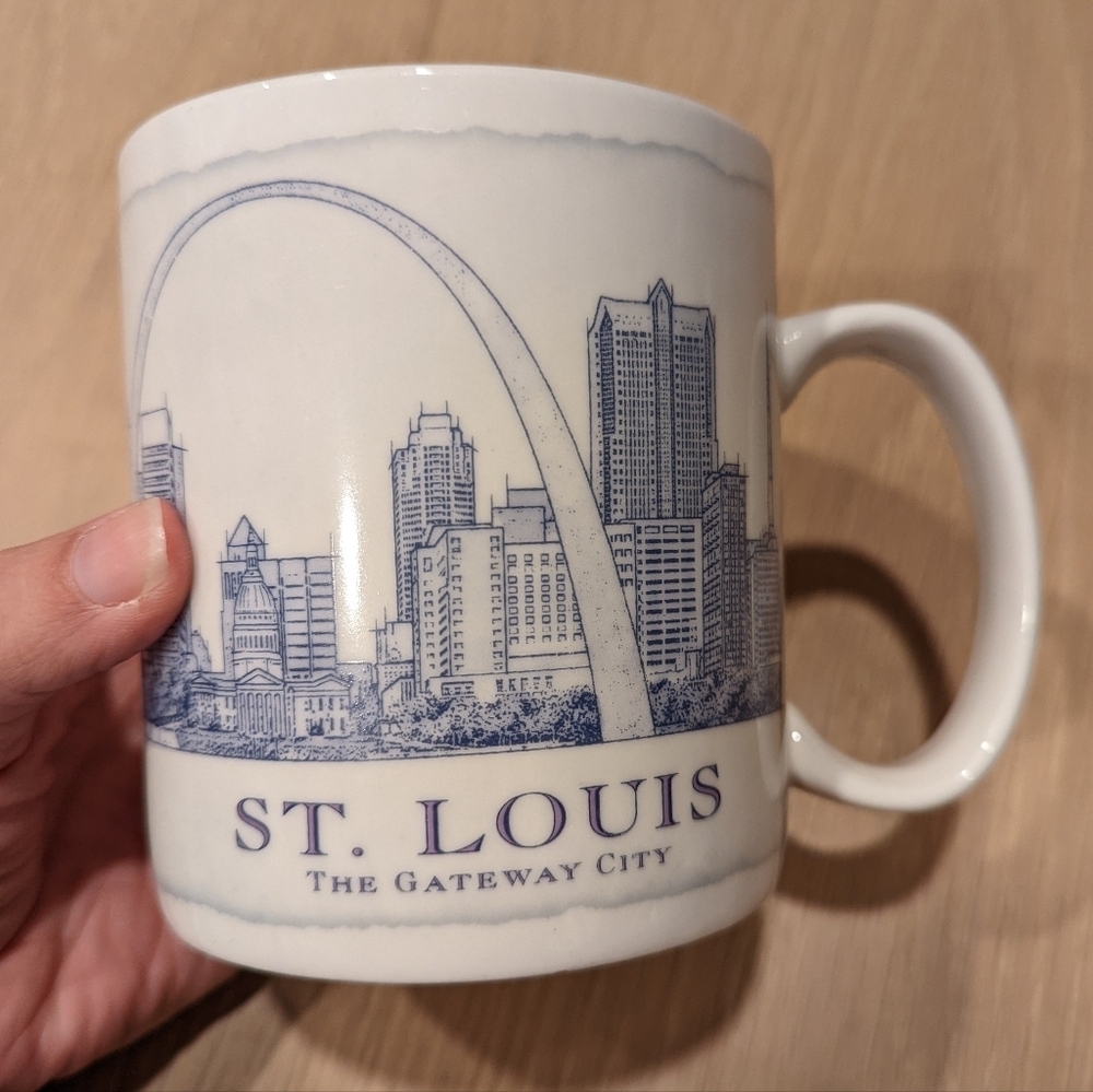 St. Louis Skyline Mug - White and Blue Starbucks 2007